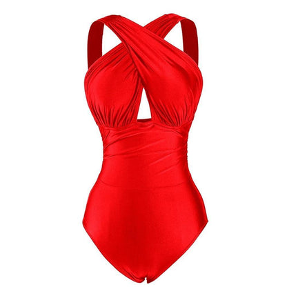 Bañador Mujer Halter Rojo