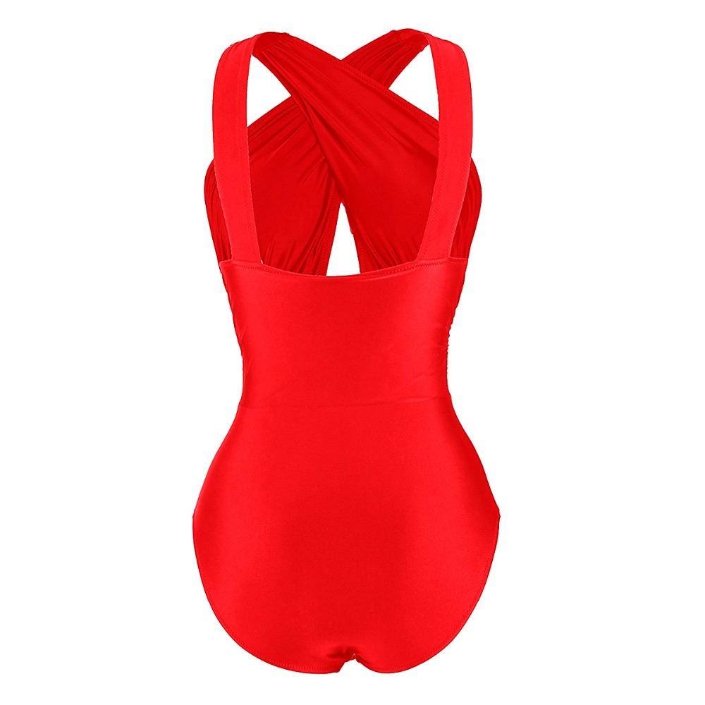 Bañador Mujer Halter Rojo