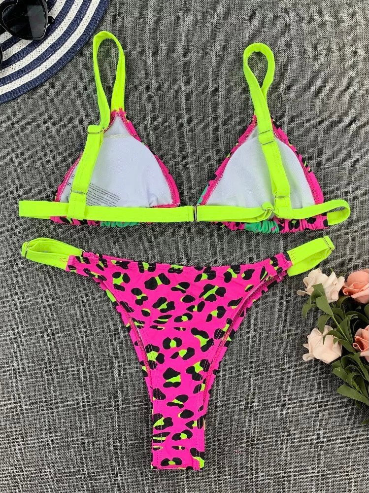 Bikini Leopardo Rosa