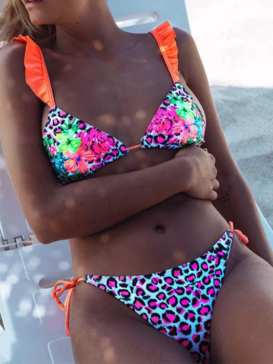 Bikini Leopardo Naranja
